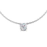 9ct White Gold 0.51ct Lab Grown Diamond Solitaire Necklace