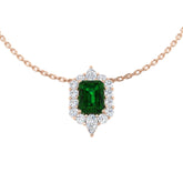 Felix Emerald Necklace 1.75ct Gold Platinum