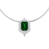 Felix Emerald Necklace 1.75ct Gold Platinum