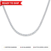 Lab grown diamond tennis bracelet