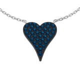 Kate Diamond Heart Necklace 0.5ct Gold Platinum