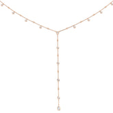 Liam Diamond Drop Necklace 0.5ct Gold Platinum