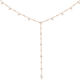 Louis Diamond Drop Necklace 0.75ct Gold Platinum
