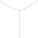 Louis Diamond Drop Necklace 0.75ct Gold Platinum