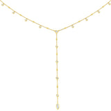 Louis Diamond Drop Necklace 0.75ct Gold Platinum