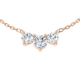 Una Drop Necklace 0.75ct Diamond Gold Platinum