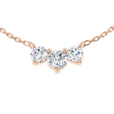 Una Drop Necklace 0.75ct Diamond Gold Platinum