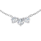 Una Drop Necklace 0.75ct Diamond Gold Platinum