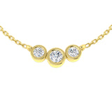 Delia Diamond Drop Necklace 0.33ct to 0.75ct Gold Platinum