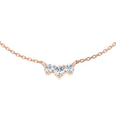 Anele Diamond Drop Necklace 0.33ct Platinum Gold