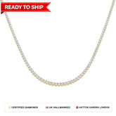 Lab grown diamond tennis bracelet