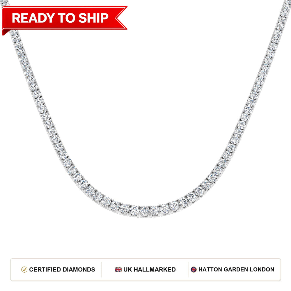 Lab grown diamond tennis bracelet