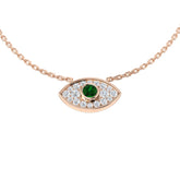 Katie Emerald Necklace 0.33ct Platinum Gold