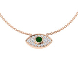 Katie Emerald Necklace 0.33ct Platinum Gold