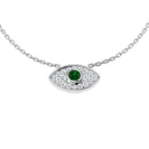 Katie Emerald Necklace 0.33ct Platinum Gold
