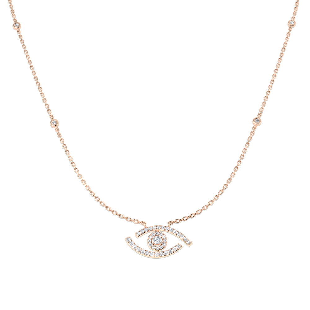 Gavin Diamond Necklace Religious 0.25ct Platinum Gold