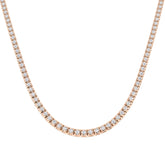 Ambon Diamond Tennis Necklace 6ct Gold Platinum