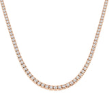 Ambon Diamond Tennis Necklace 6ct Gold Platinum