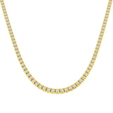 Ambon Diamond Tennis Necklace 6ct Gold Platinum