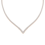 Alder Diamond Tennis Necklace 9ct Gold Platinum