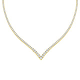 Alder Diamond Tennis Necklace 9ct Gold Platinum