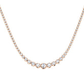 Molly Tennis Necklace 3ct to 28ct Gold Platinum