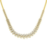 Algae Diamond Tennis Necklace 6ct Gold Platinum