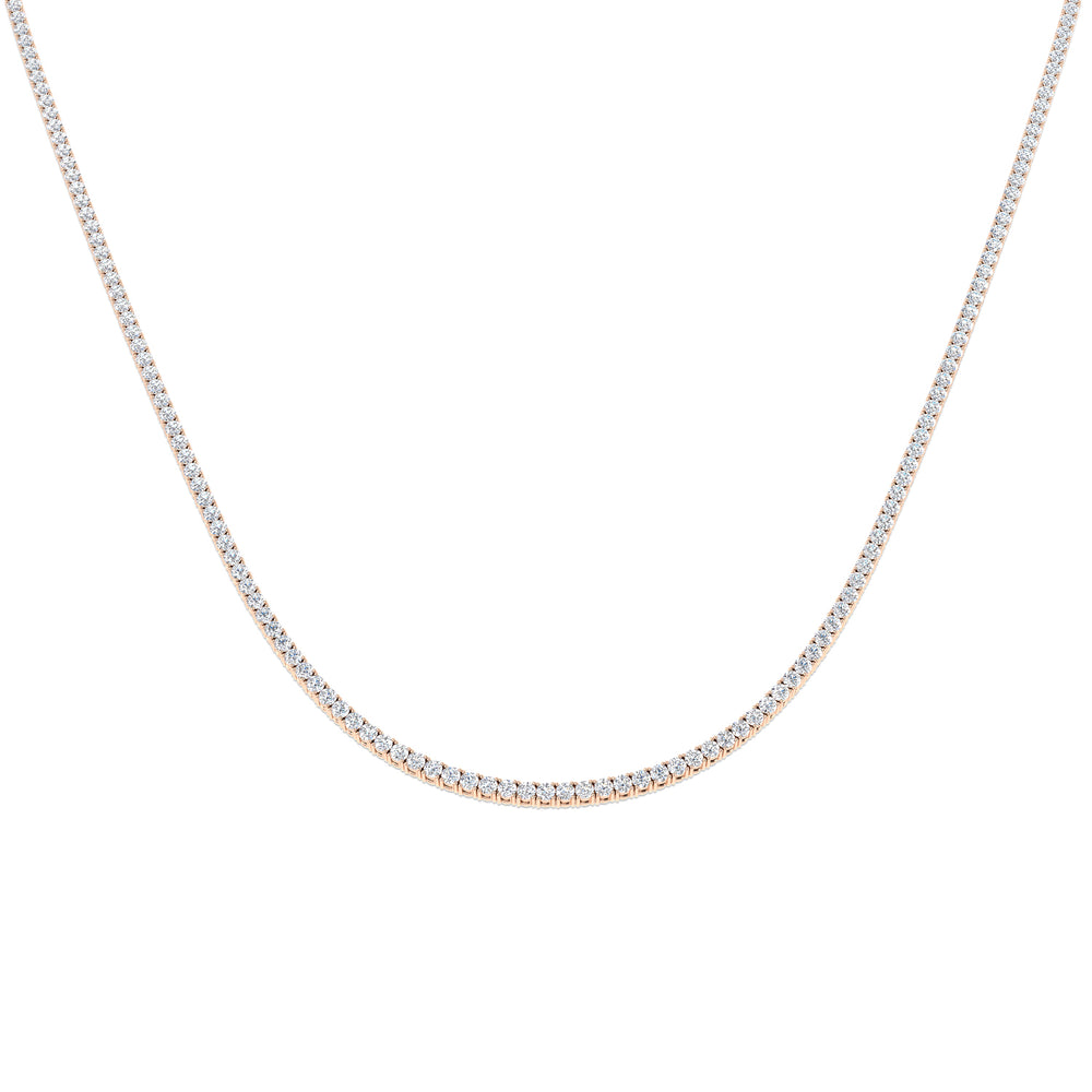 Asset Tennis Necklace 2ct to 7ct Platinum Gold