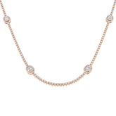 Angel Baguette Brilliant Necklace 3ct to 4.5ct Gold Platinum