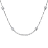 Angel Baguette Brilliant Necklace 3ct to 4.5ct Gold Platinum