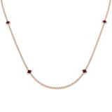Anion Sapphire Necklace 4ct to 4.5ct Gold Platinum