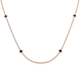 Anion Sapphire Necklace 4ct to 4.5ct Gold Platinum