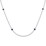 Anion Sapphire Necklace 4ct to 4.5ct Gold Platinum
