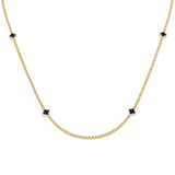 Anion Sapphire Necklace 4ct to 4.5ct Gold Platinum