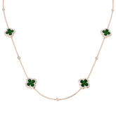 Ankh Emerald Necklace 4ct to 4.5ct Platinum Gold