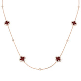 Thomas Ruby Necklace 2.5ct Gold and Platinum