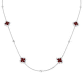 Thomas Ruby Necklace 2.5ct Gold and Platinum