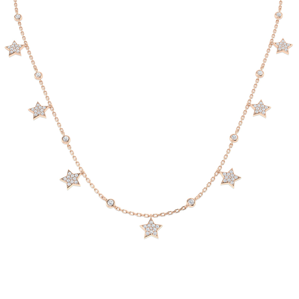 Annex Diamond Necklace 0.5ct Gold Platinum