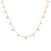Anomy Diamond Spectacle Necklace 0.5ct Platinum Gold