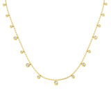Anomy Diamond Spectacle Necklace 0.5ct Platinum Gold