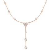 Anton Diamond Drop Necklace 1.25ct Gold Platinum