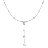Anton Diamond Drop Necklace 1.25ct Gold Platinum
