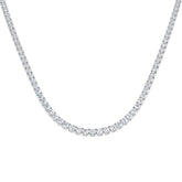 Ancut Tennis Necklace 2.5ct to 29ct Diamond Gold Platinum