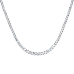 22 Carat D-E/VS Lab Grown Diamond Tennis Necklace 9k White Gold Ready To Ship