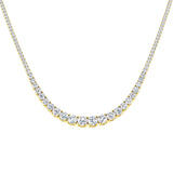 Attar Tennis Necklace 7.5ct to 17ct Gold Platinum