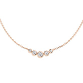 Anury Diamond Drop Necklace 0.33ct Gold Platinum