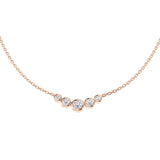 Anury Diamond Drop Necklace 0.33ct Gold Platinum
