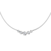 Anury Diamond Drop Necklace 0.33ct Gold Platinum
