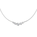 Anury Diamond Drop Necklace 0.33ct Gold Platinum