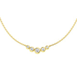 Anury Diamond Drop Necklace 0.33ct Gold Platinum